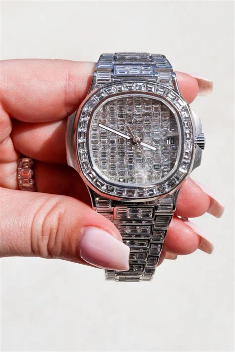 patek philippe flooded|Patek Water: Flooded Baguette Diamond Nautilus .